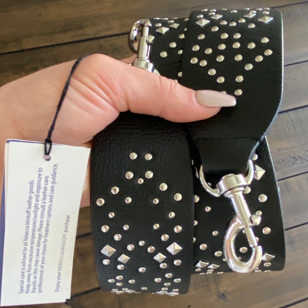 Rebecca Minkoff Studded Handbag “Guitar Strap”